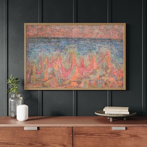 Mosaic Framed Wood Wall Art: Abstract Home Decor