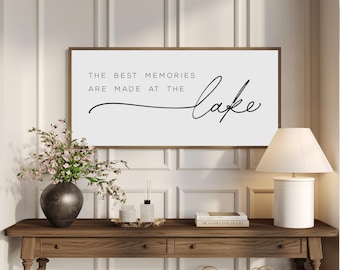 Lake House Wall Decor | Memories Are Made at the Lake Sign