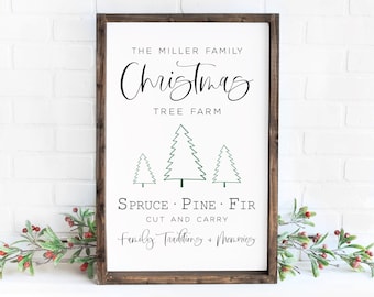 Farm Fresh Christmas Tree Sign, Christmas Signs, Christmas Decor, Farmhouse Christmas, Wooden Christmas Signs, Personalized Holiday Decor