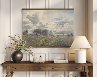 Floral Canvas Tapestry Wall Art | Faith Inspired Christian Home Decor