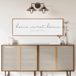 Home Sweet Home Sign | Wood Sign | Entryway Sign | Framed Wood Sign | Sign For Home | Home Sign | Wood Signs | Farmhouse Sign