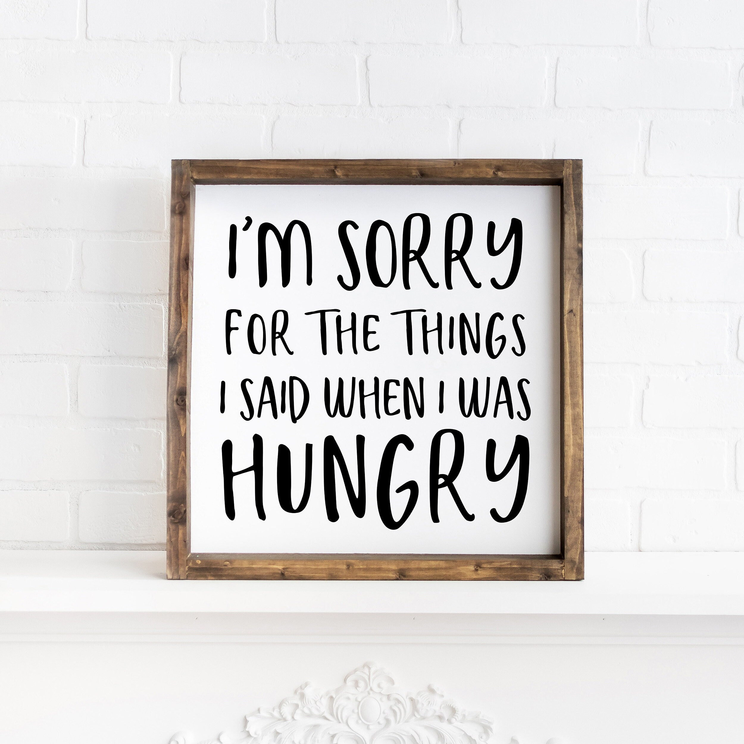 Wood Kitchen Signs, Funny Wood Signs For Kitchen Decor 