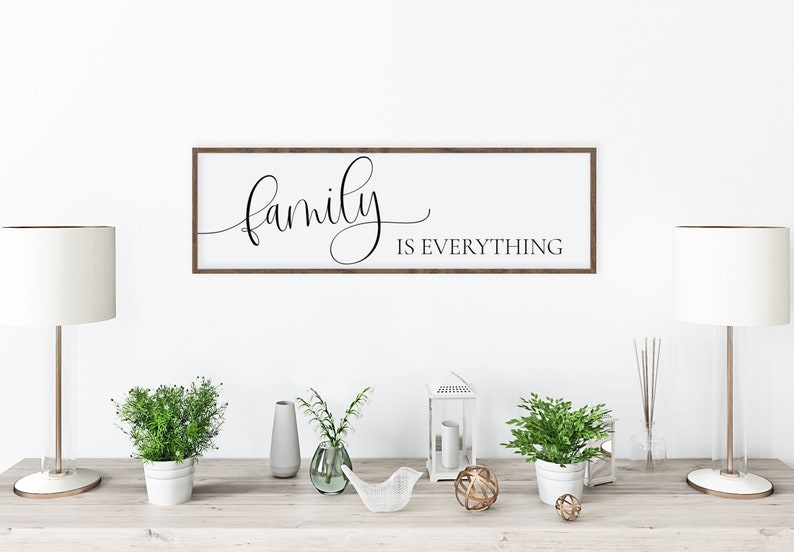 Family is Everything Sign Family Wall Art Home Decor Family - Etsy