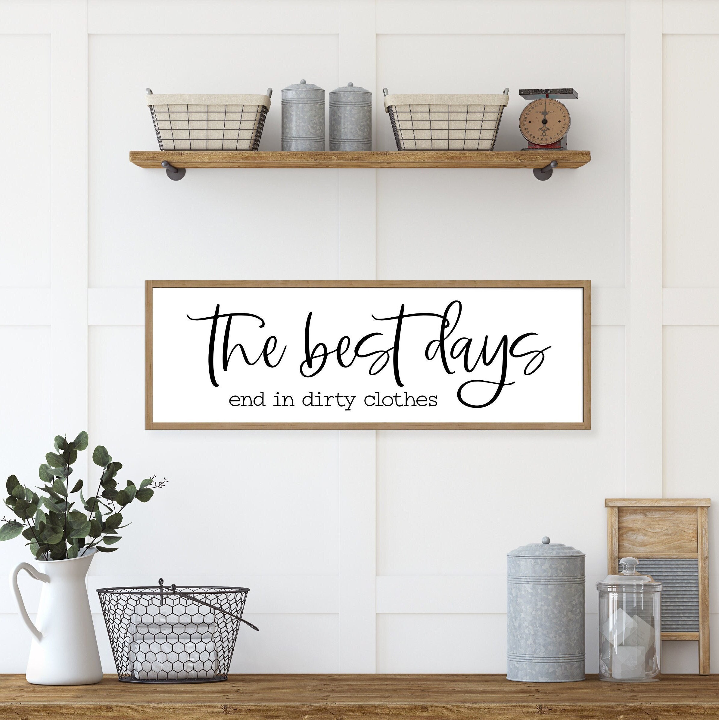 Laundry sign, laundry room decor, laundry room sign, the best days end in dirty clothes sign, laundry room decor farmhouse, wood signs