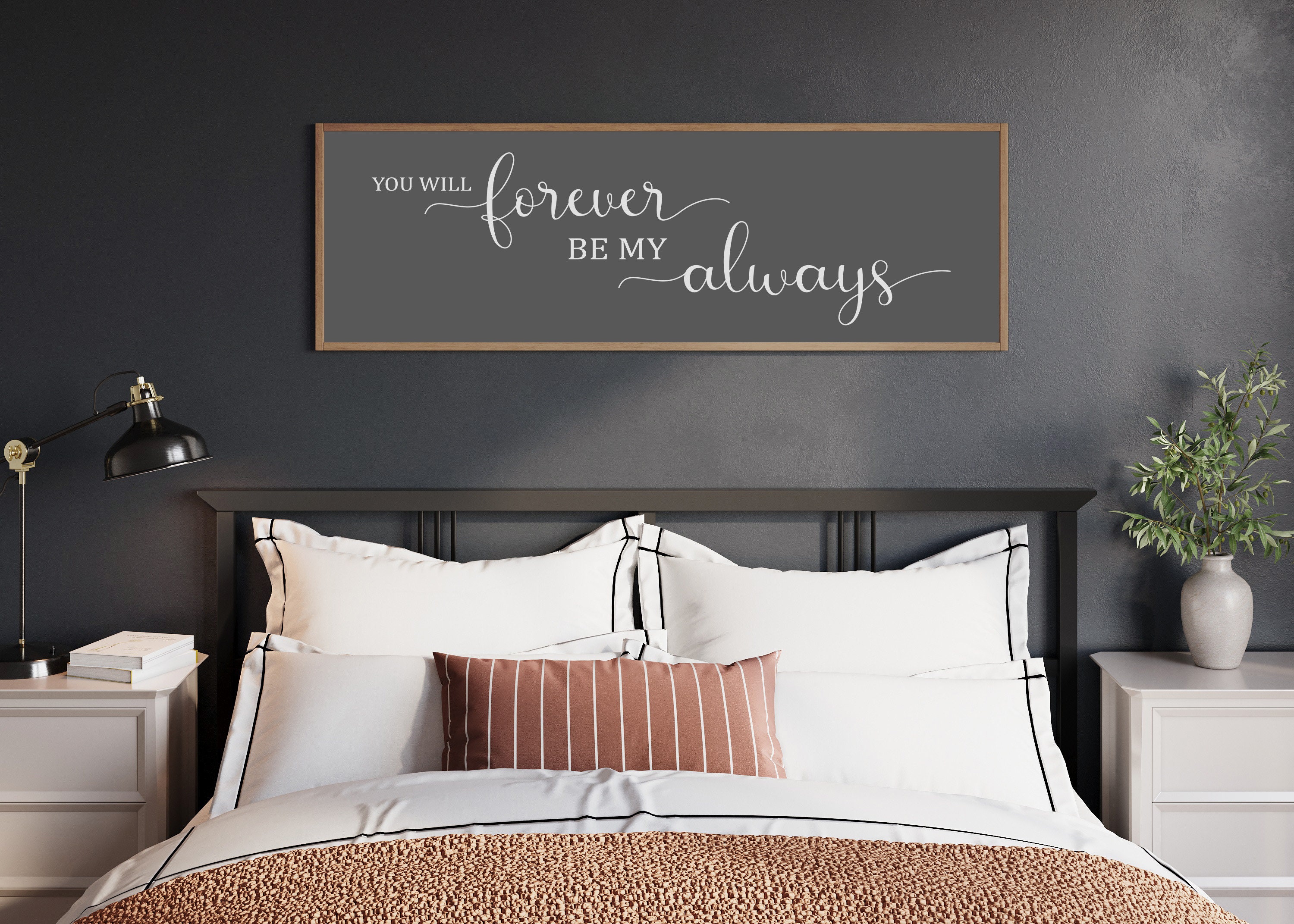 Master Bedroom Sign | Bedroom Wall Decor | Sign for Bedroom | You Will  Forever Be My Always | Wood Signs | Bedroom Wall Art Over the Bed - Etsy, image size:3000x2143