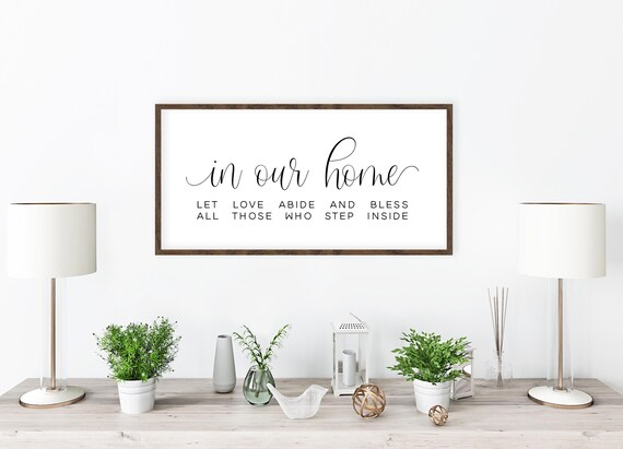 Entryway Wall Decor Let Love Abide Sign Entry Way Wall Decor