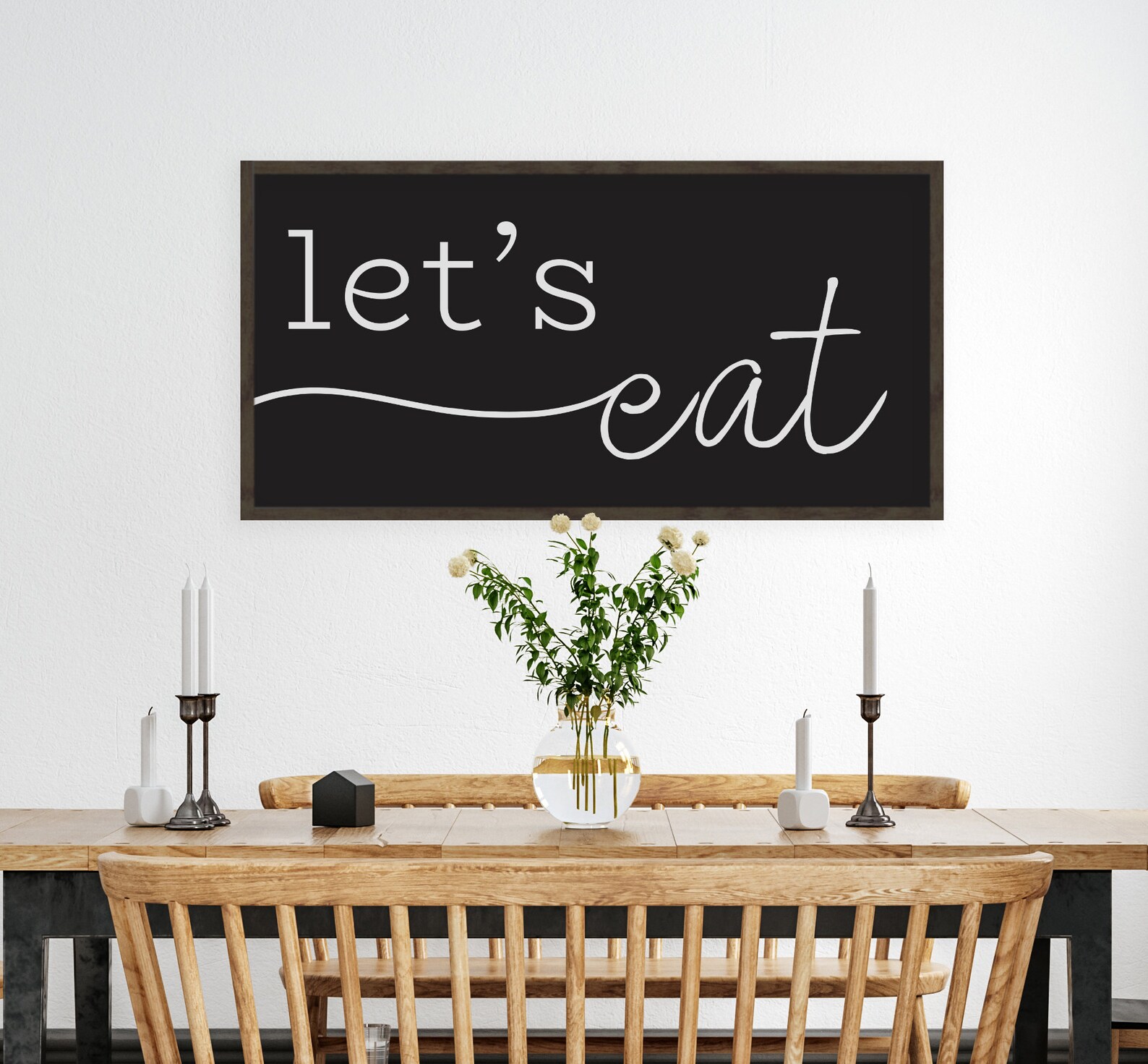 Let's Eat Sign Kitchen Signs Kitchen Decor Eat Wall Etsy