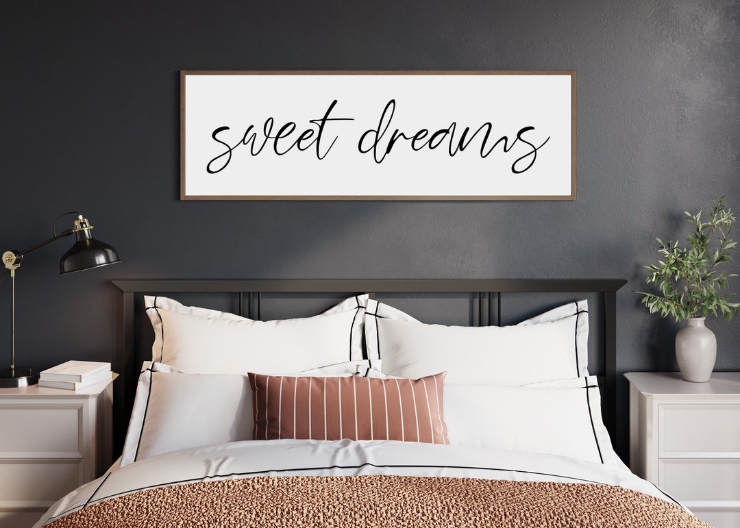 Master Bedroom Sign | Sweet Dreams Wood Sign | Bedroom Wall Decor ...