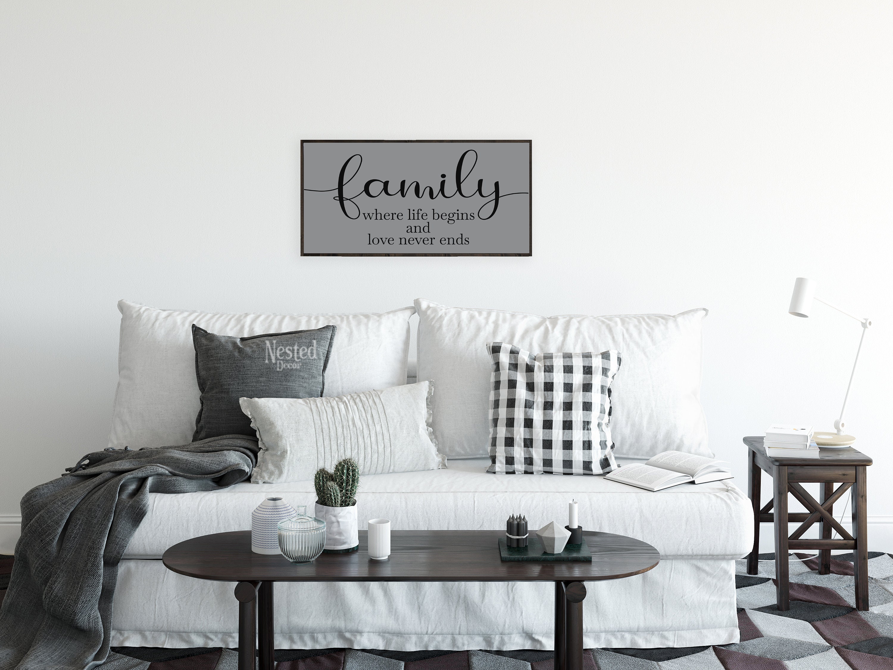Family Wall Decor Family Sign Living Room Wall Decor | Etsy