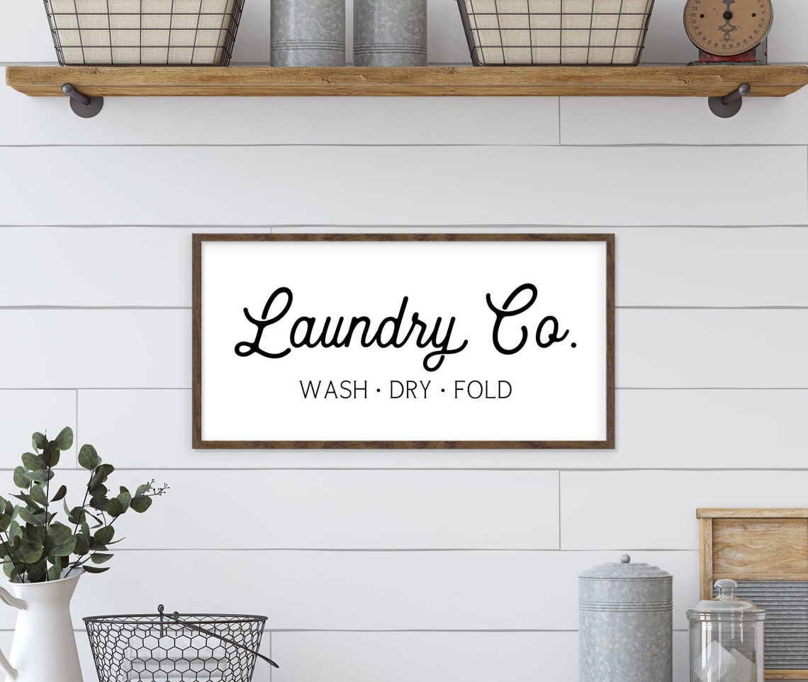 Laundry Room Decor Laundry Signs Laundry Room Sign Wash Dry | Etsy