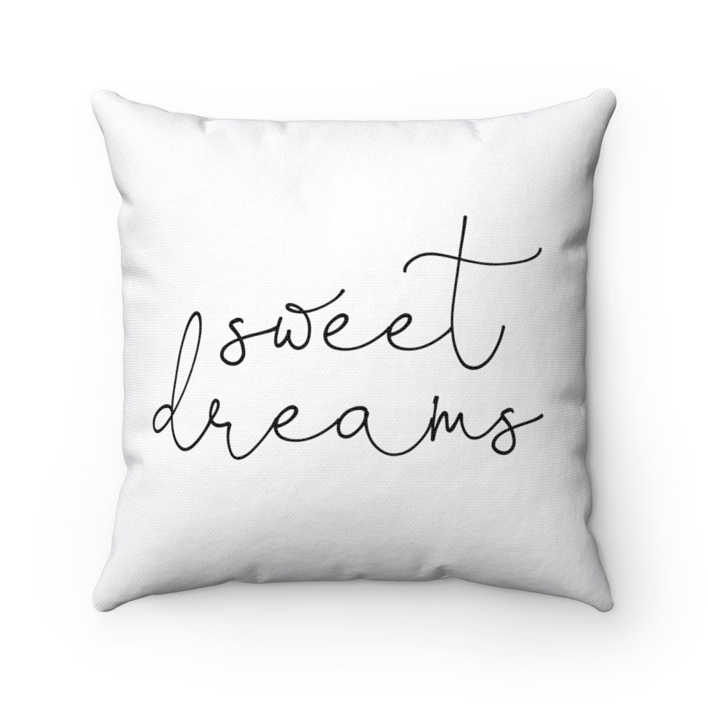 Sweet Dreams Pillow Pillow for Bedroom Throw Pillow Pillow Etsy