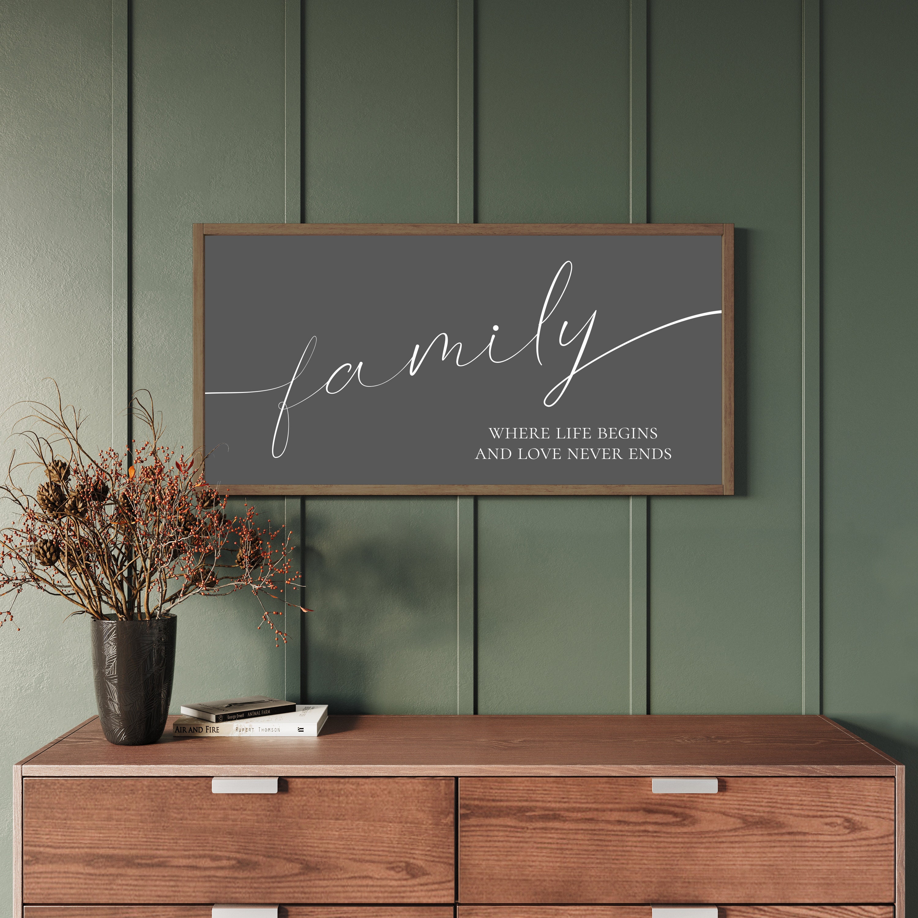 Family Wall Decor | Family Sign | Living Room Wall Decor | Farmhouse ...