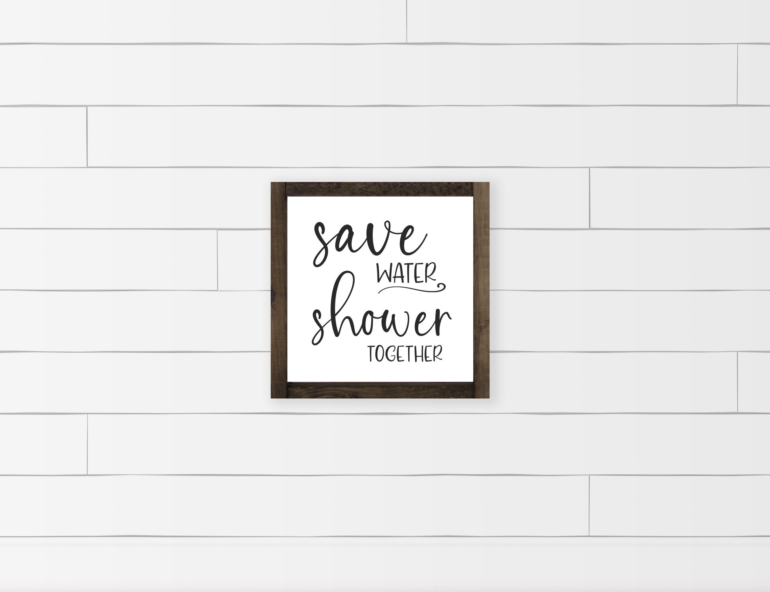 Funny Bathroom Sign Bathroom Wall Decor Save Water Shower | Etsy