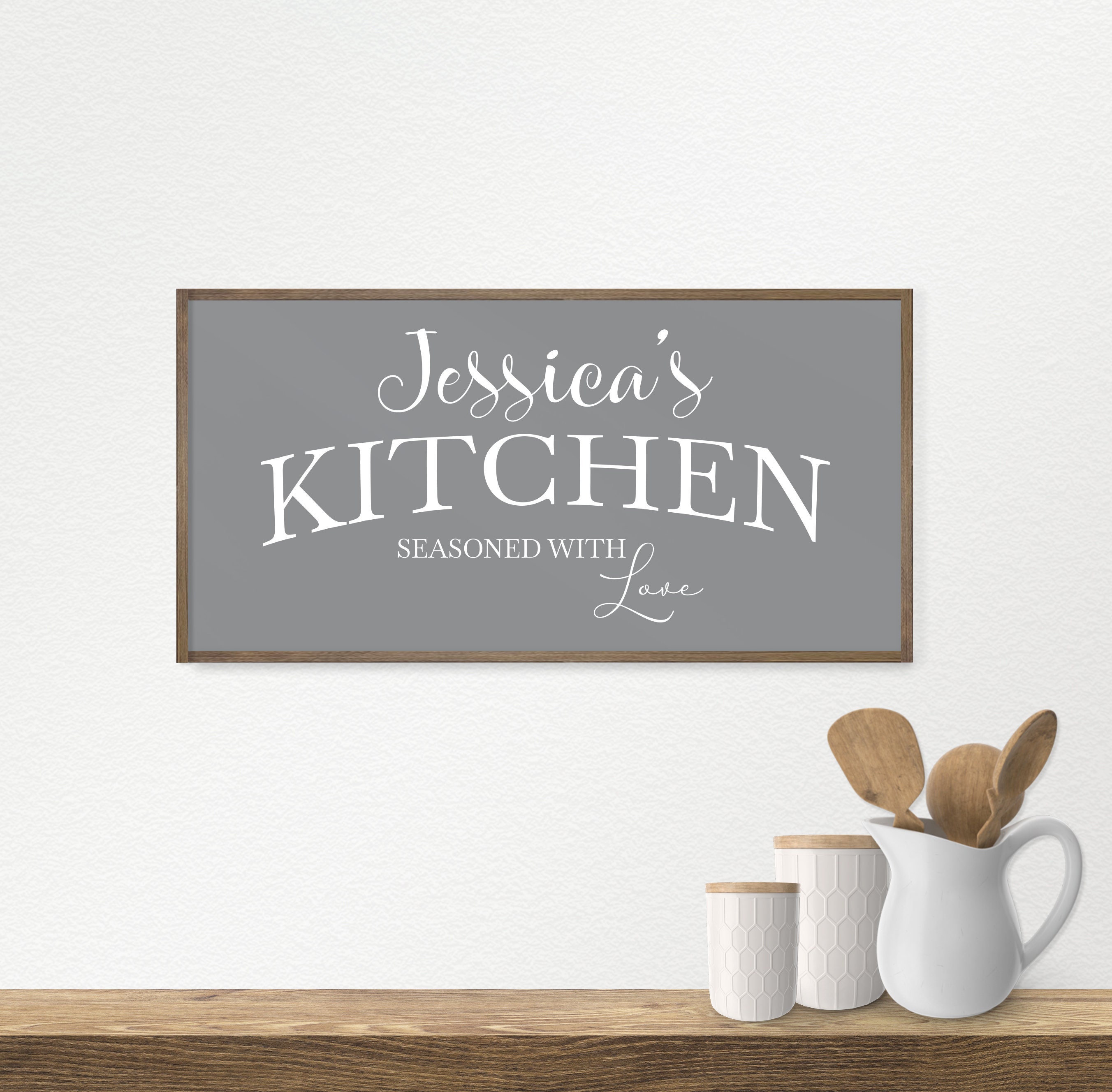 Personalized Kitchen Sign Name Sign Kitchen Decor Kitchen - Etsy