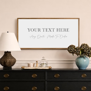 Personalized Wood Framed Sign, Custom Quote Sign for Home