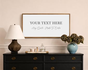 Personalized Wood Framed Sign, Custom Quote Sign for Home