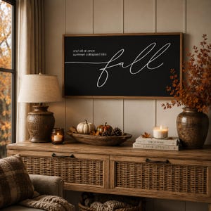 Fall Decor, Fall Signs, And All At Once Summer Collapsed Into Fall, Wall Decor for Home, Farmhouse Decor, Wood Signs, Home Decor