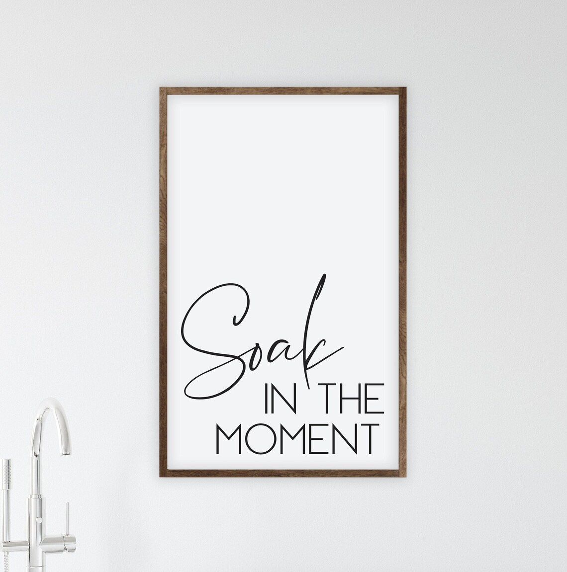 Bathroom Wall Decorbathroom Signssoak Signwooden Etsy