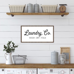 Laundry Room Decor, Laundry Signs, Laundry Room Sign, Wash Dry Fold ...