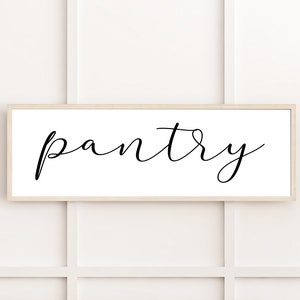 Pantry Sign | Wood Sign | Sign For Kitchen | Farmhouse Kitchen | Pantry Farmhouse Sign | Kitchen Decor | Kitchen Wall Art | Doorway Sign