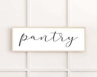 Pantry Sign | Wood Sign | Sign For Kitchen | Farmhouse Kitchen | Pantry Farmhouse Sign | Kitchen Decor | Kitchen Wall Art | Doorway Sign