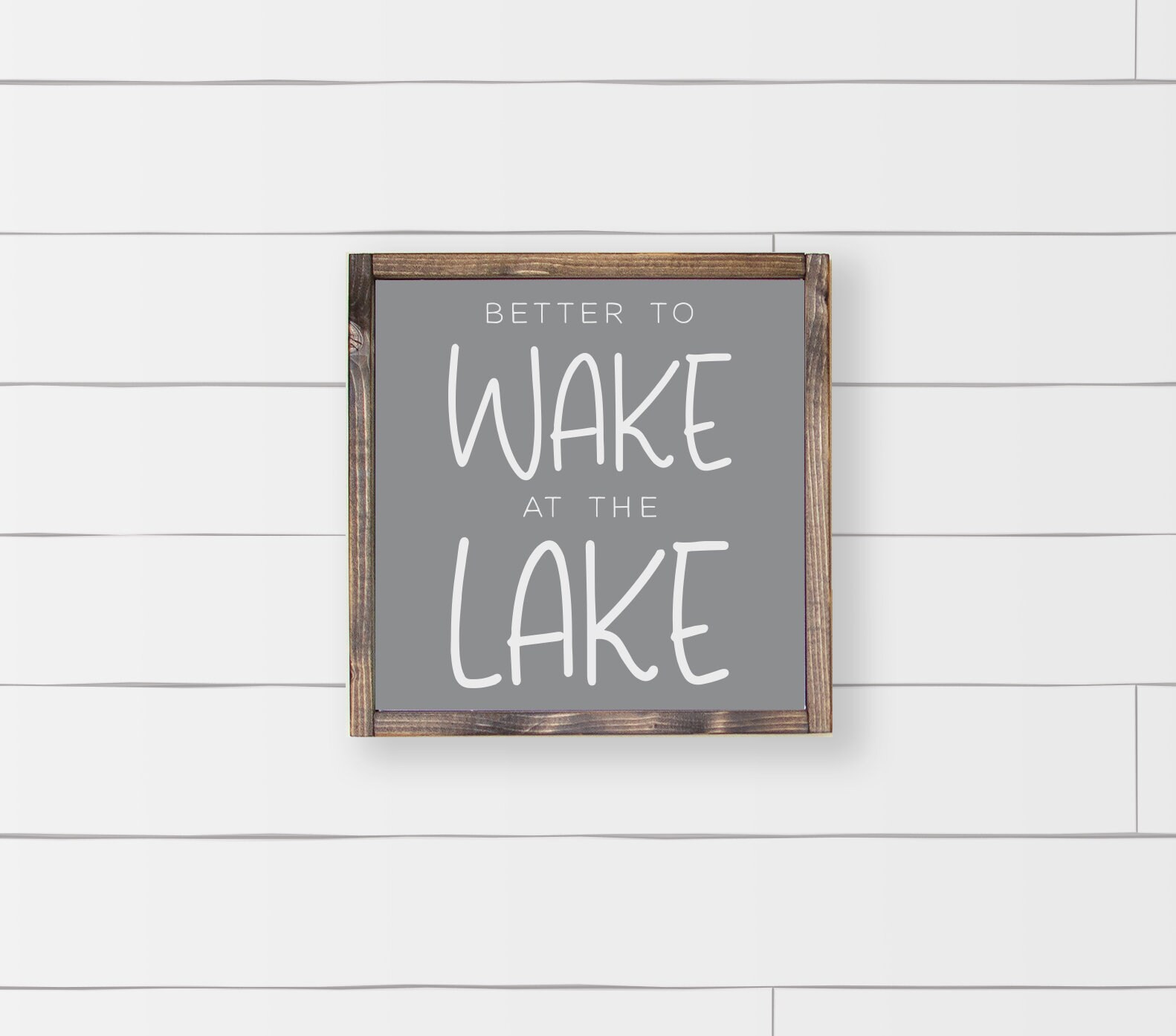 Lake House Decor Lake Signs Better to Wake at the Lake Sign - Etsy