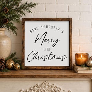 have yourself a merry little christmas sign, christmas decor,wall decor,farmhouse christmas,wood sign,christmas wall art,christmas wood sign