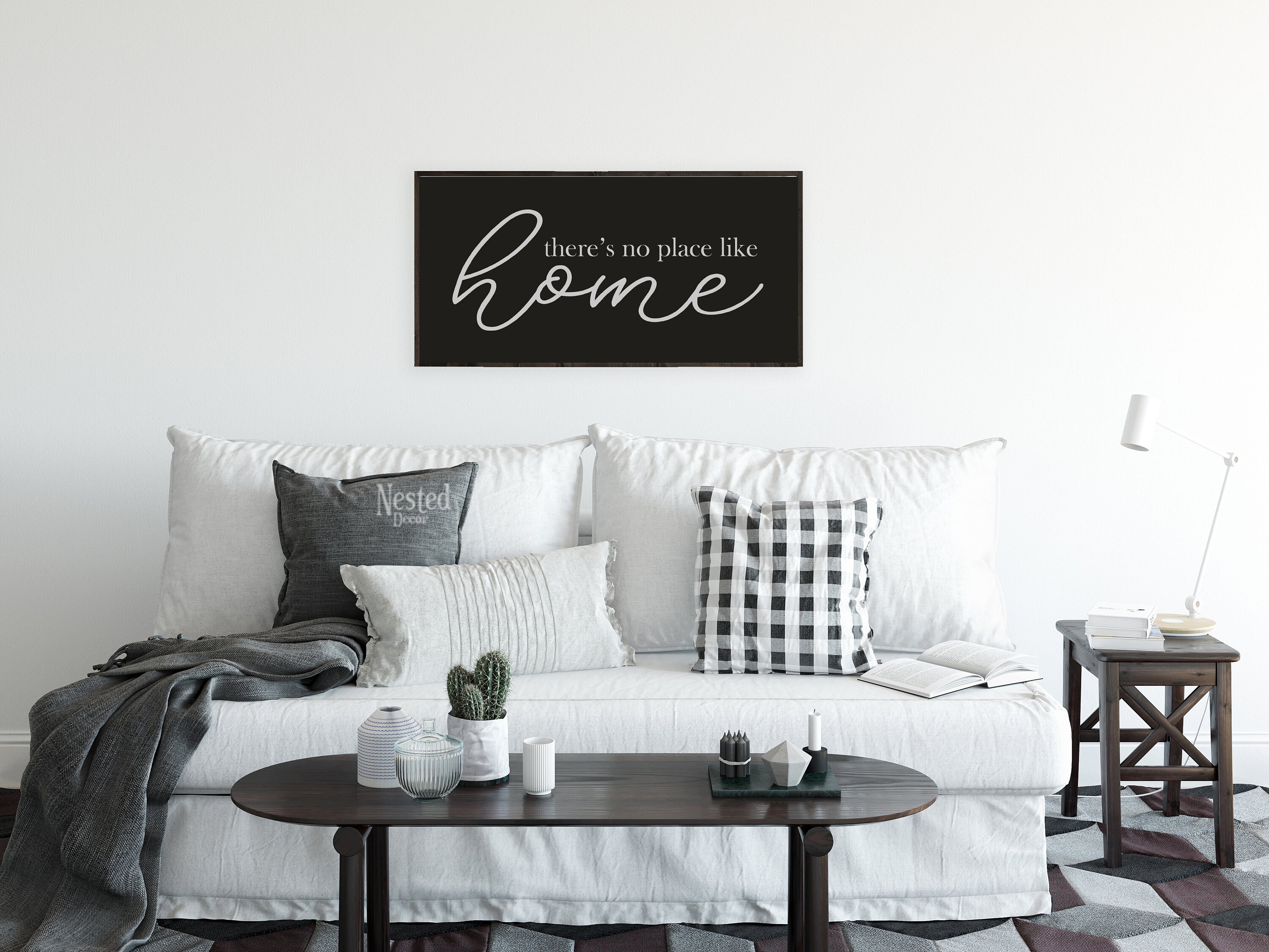 There’s No Place Like Home Sign Home Wall Decor Wood | Etsy