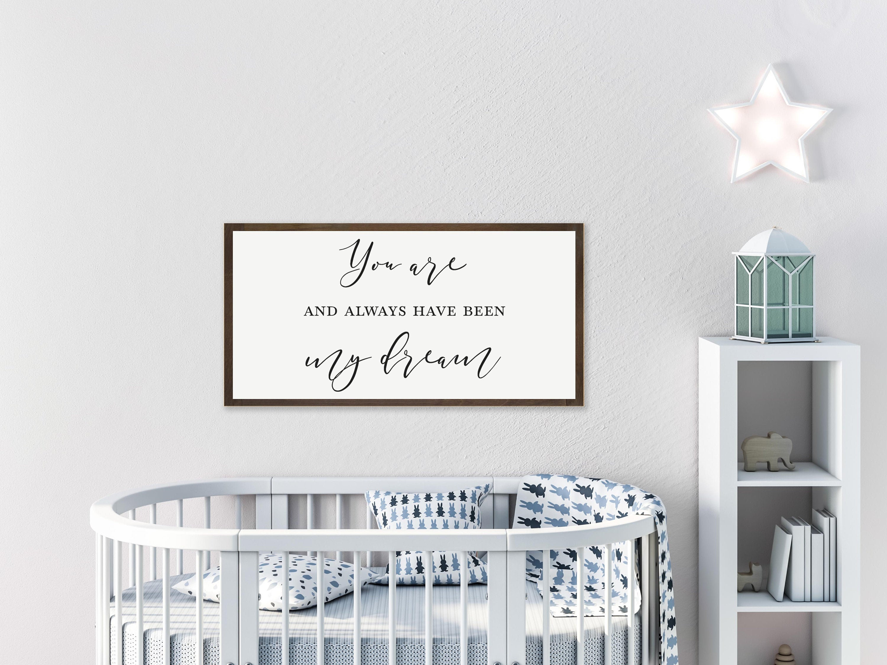 Nursery sign nursery room decor crib sign sign above crib Etsy