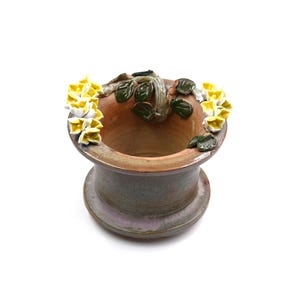 7&quot;inches yellow flower planter pot succulent pot