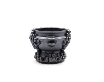 Vaso per piante grasse fatto a mano in ceramica, vaso unico per piante grasse (5,25 pollici)