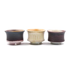 3 3/4&quot;inches glaze short waist tank style planter pot succulent pot