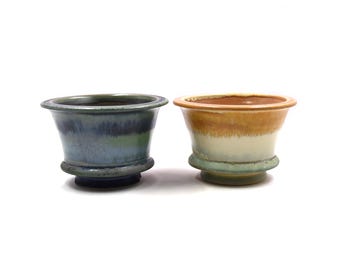 5&quot;inches flow glaze tea cup style tank pot planter pot succulent pot