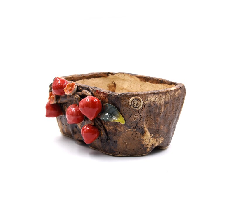 7" tum persikoträd rektangulär stil tankplanter kruka suckulenter krukor bild 2