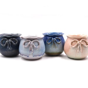 5 1/8&quot;inches cloth bag glaze planter pot succulent pot