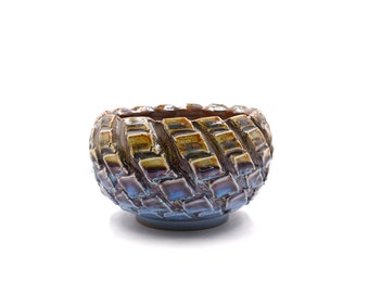 6&quot;inches handmade burst color glaze planter pot succulent pot