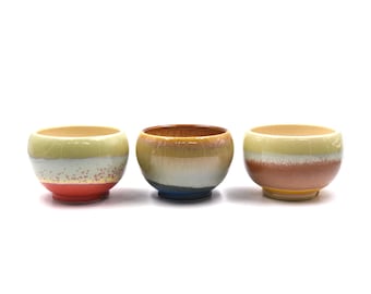 4 3/4"inches flow glaze alms bowl style tank pot planter pot succulent pot