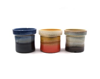 4"inches pipeline color glaze planter pot succulent pot