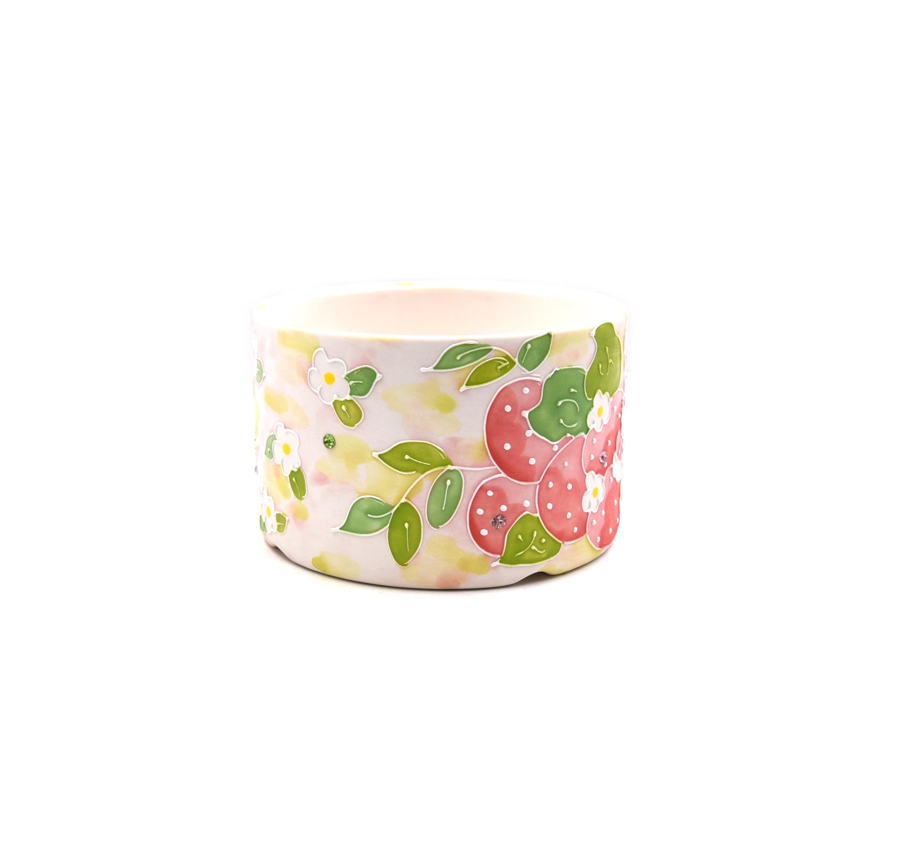 CINGHI LUSSO Vaso per piante grasse, grazioso vaso da fiori a forma di fragola, per piante grasse, speciale vaso da fiori dipinto a mano, decorazione per la casa, S/L