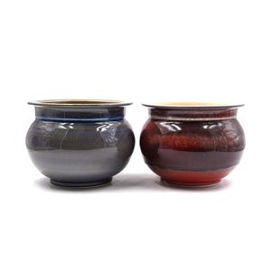 6&quot;inches glaze flow canister style tank planter pot succulent pot
