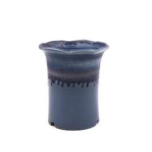 4 1/2&quot;inches flow glaze wave vientiane tank style planter pot succulent pot
