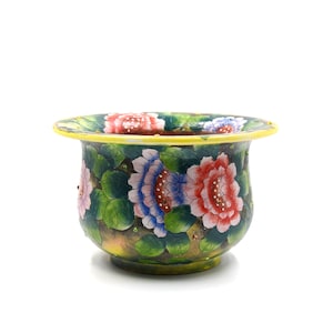 7"inches hand painted colorful flower planter pot succulents pots