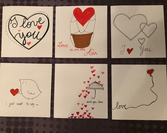 Cartes postales thème amour
