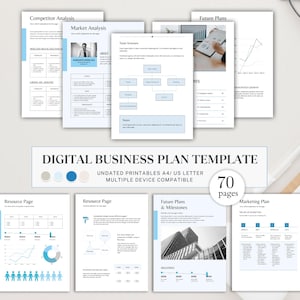 Business Strategy Template, Startup Plan Template, Entrepreneur Guide, Business Model Canvas, Startup Business Planning