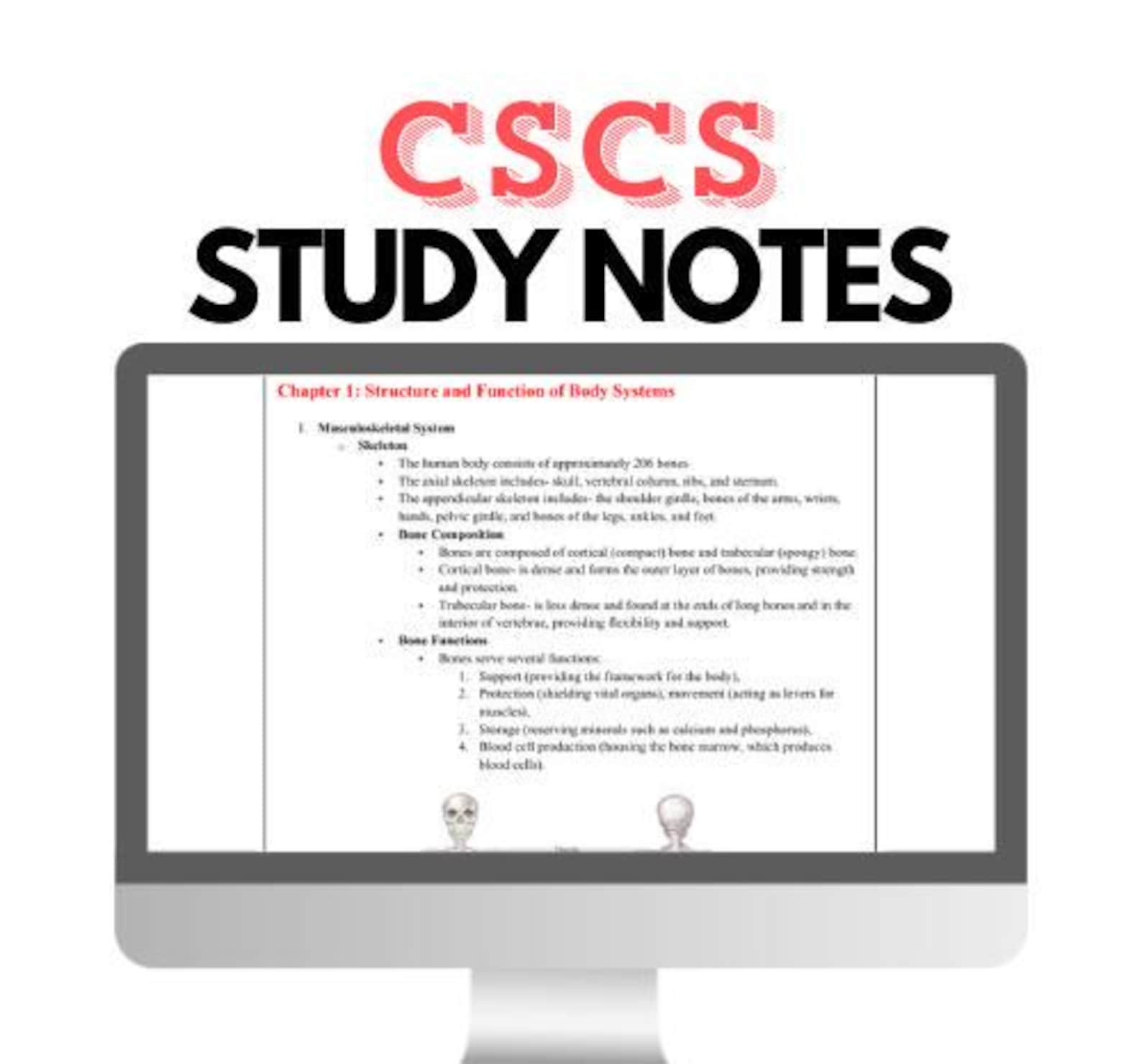 Detailed CSCS Study Notes and Quality CSCS Study Guide for CSCS Exam ...