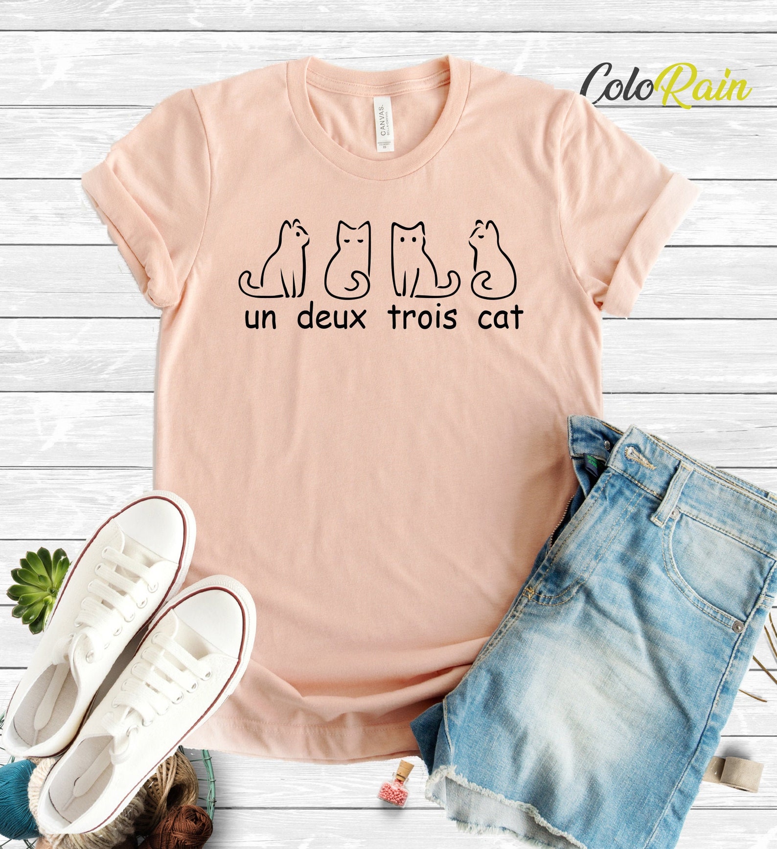 Un Deux Trois Cat T-shirt