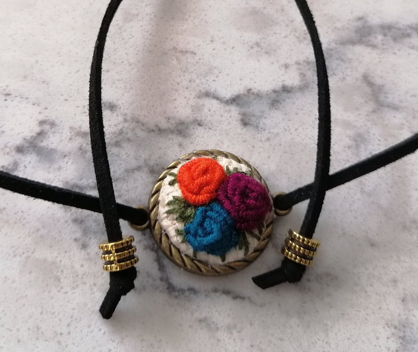 54+ Flower Embroidery Bracelet PNG JPG