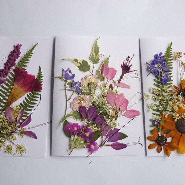 Pressed flower art, Dried pressed flowers mixed pack for crafts, dried flower wedding, card making, floral craft, scrapbooking, dry flowers