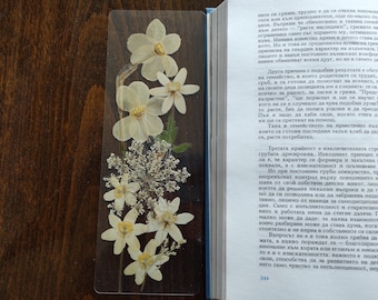 Pressed Flower Bookmark: Laminated Floral Art Book Accessory