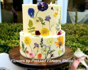 Edible Pressed Flowers: Natural Cake Decoration, Floral Crafts
